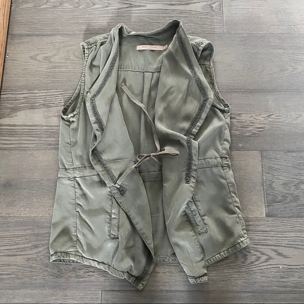 Army green utility vest